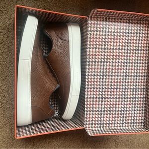 NWT Martin Dingman Beckett Saddle Leather Sneakers - new in box